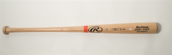 Barry Bonds Signed Rawlings Big Stick Baseball Bat - JSA